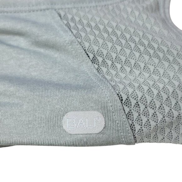 Bali Active Classic Coverage Foam Wirefree Bra Gray 40DD Adj Seamless #6570 - Picture 9 of 10